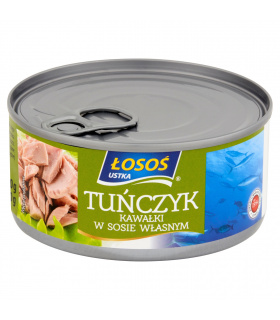 Łosoś Ustka Tuńczyk kawałki w sosie własnym 170 g