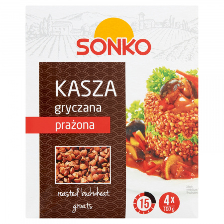 Sonko Kasza gryczana prażona 400 g (4 x 100 g)