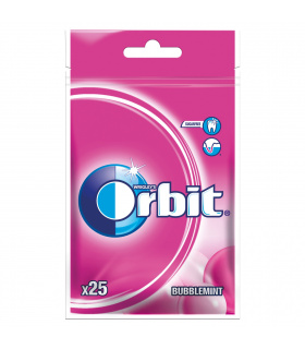 Orbit Bubblemint Guma do żucia bez cukru 35 g (25 sztuk)