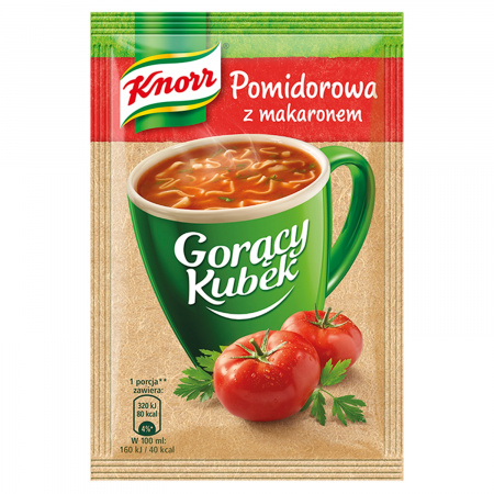 Knorr Gorący Kubek Pomidorowa z makaronem 19 g