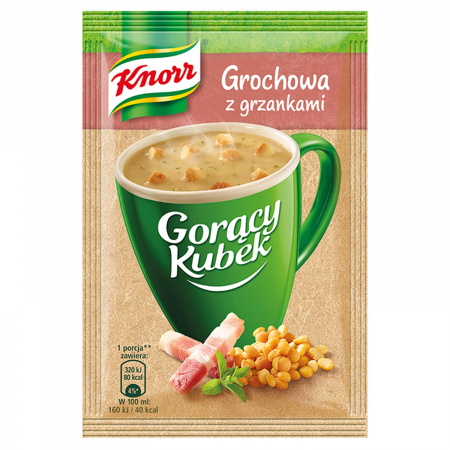 Knorr Gorący Kubek Grochowa z grzankami 21 g