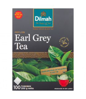 Dilmah Ceylon Earl Grey Tea Czarna herbata aromatyzowana 200 g (100 x 2 g)