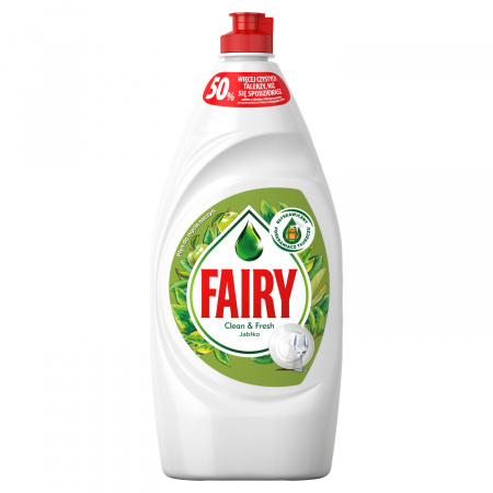 Fairy Clean & Fresh Jabłko Płyn do mycia naczyń 900 ml