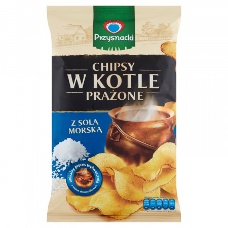 Przysnacki Chipsy w kotle prażone z solą morską 125 g