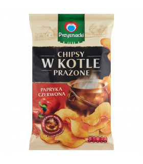 Przysnacki Chipsy w kotle prażone papryka czerwona 125 g