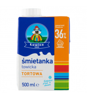 Łowicz Śmietanka łowicka UHT tortowa 36% 500 g