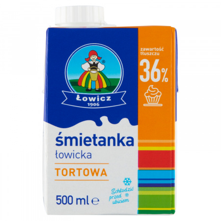 Łowicz Śmietanka łowicka UHT tortowa 36% 500 g