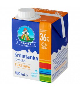 Łowicz Śmietanka łowicka UHT tortowa 36% 500 g