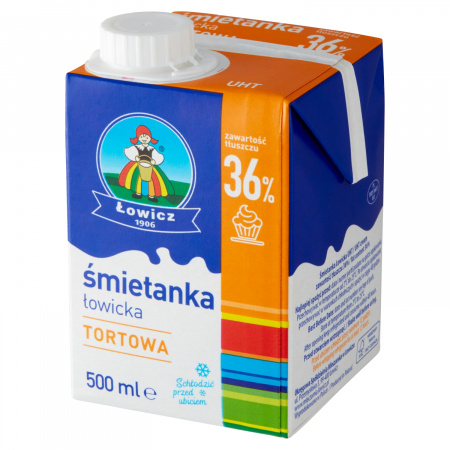 Łowicz Śmietanka łowicka UHT tortowa 36% 500 g