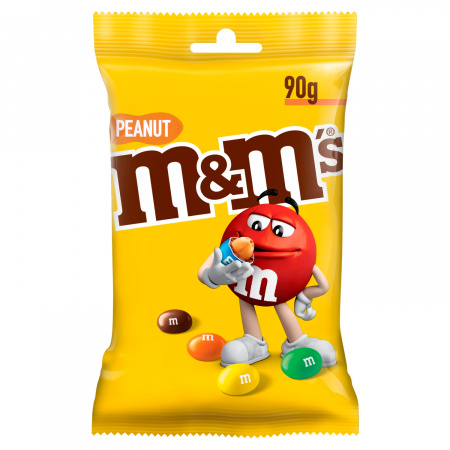 M&M's Peanut Orzeszki ziemne oblane czekoladą w kolorowych skorupkach 90 g