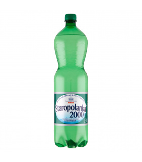 Staropolanka 2000 Naturalna woda mineralna wysokozmineralizowana gazowana 1,5 l