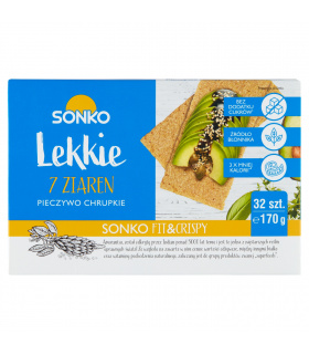 Sonko Pieczywo chrupkie Lekkie 7 ziaren 170 g (32 sztuki)