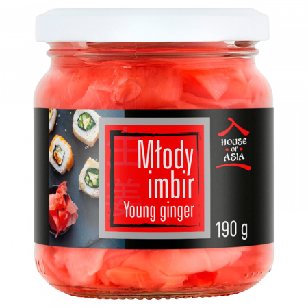 House of Asia Młody imbir różowy do sushi 190 g