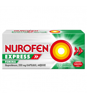 Nurofen Express Femina Kapsułki miękkie 10 sztuk