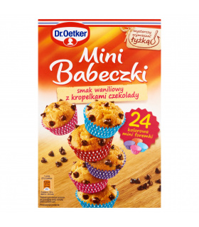 Dr. Oetker Mini Babeczki smak waniliowy z kropelkami czekolady 250 g