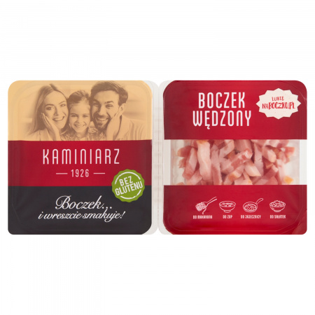 Kaminiarz Boczek wędzony krojony 2 x 90 g