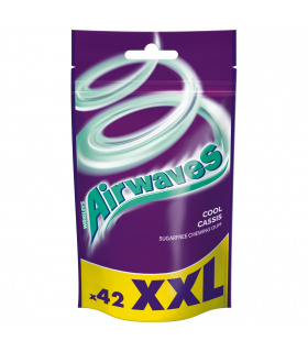 Airwaves Cool Cassis XXL Guma do żucia bez cukru 58 g (42 drażetki)