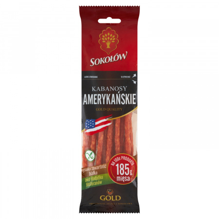 Sokołów Gold Kabanosy amerykańskie 100 g