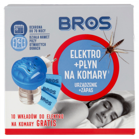 Bros Elektro + płyn na komary 40 ml