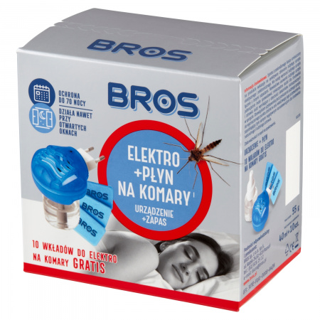 Bros Elektro + płyn na komary 40 ml