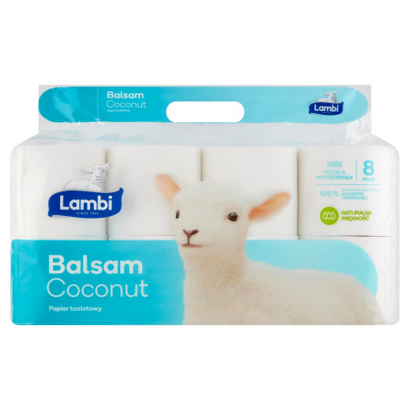 Lambi Balsam Coconut Papier toaletowy 8 rolek