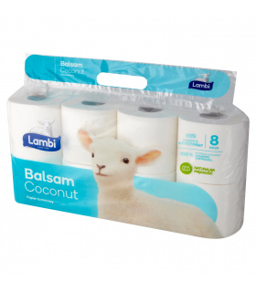 Lambi Balsam Coconut Papier toaletowy 8 rolek