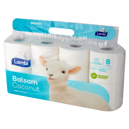 Lambi Balsam Coconut Papier toaletowy 8 rolek