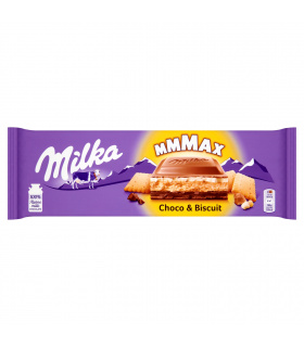 Milka Czekolada mleczna z herbatnikiem i nadzieniem kakaowym 300 g