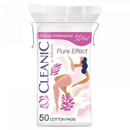 Cleanic Pure Effect Płatki kosmetyczne 50 sztuk