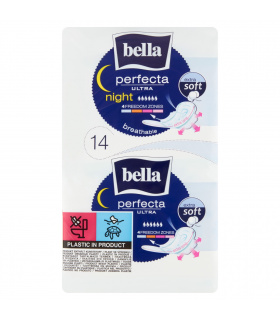 Bella Perfecta Ultra Night Extra Soft Podpaski higieniczne 14 sztuk