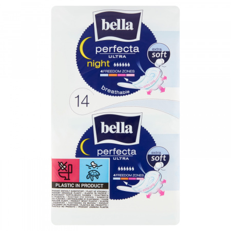 Bella Perfecta Ultra Night Extra Soft Podpaski higieniczne 14 sztuk