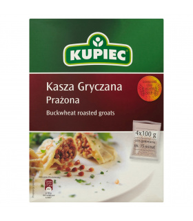 Kupiec Kasza gryczana prażona 400 g (4 torebki)