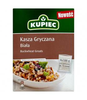 Kupiec Kasza gryczana biała 400 g (4 torebki)