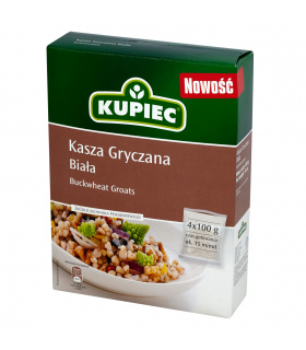 Kupiec Kasza gryczana biała 400 g (4 torebki)