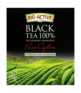 Big-Active Pure Ceylon Herbata czarna 100% 200 g (100 torebek)