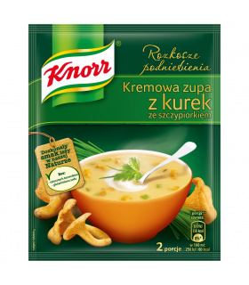 Knorr Rozkosze podniebienia Kremowa zupa z kurek ze szczypiorkiem 59 g