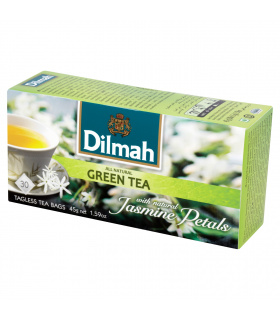 Dilmah Herbata zielona z kwiatami jaśminu 45 g (30 torebek)