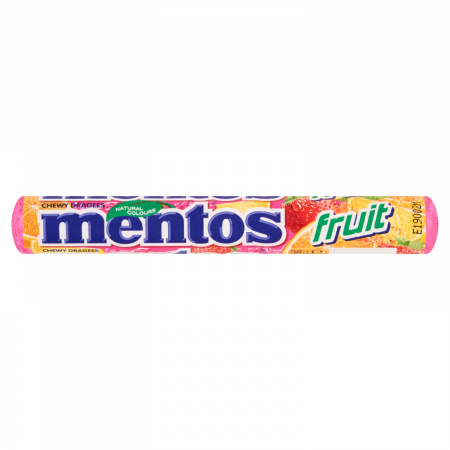 Mentos Fruit Cukierki do żucia o smaku owocowym 38 g