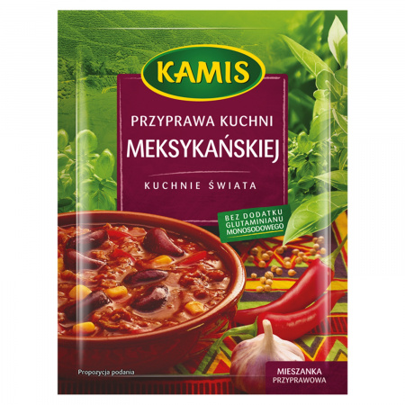 Kamis Kuchnie świata Przyprawa kuchni meksykańskiej Mieszanka przyprawowa 25 g