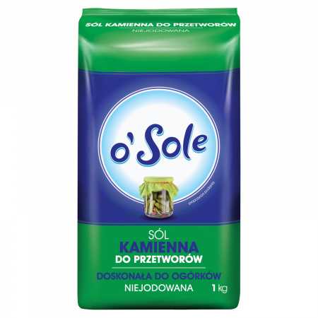 o'Sole Sól kamienna do przetworów niejodowana 1 kg