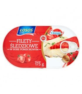 Łosoś Ustka Filety śledziowe w sosie pomidorowym 175 g