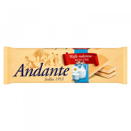 Andante Wafle rodzinne mleczne 130 g