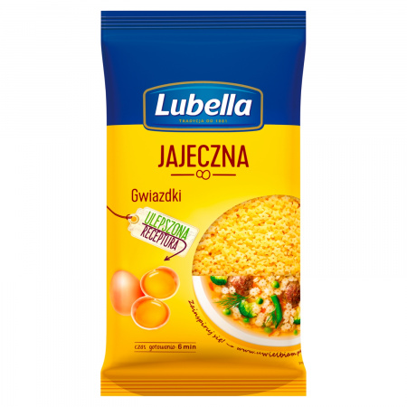 Lubella Jajeczna Makaron gwiazdki 250 g