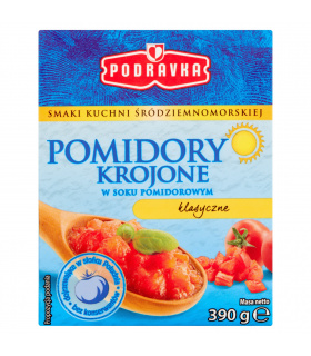 Podravka Pomidory krojone w soku pomidorowym klasyczne 390 g