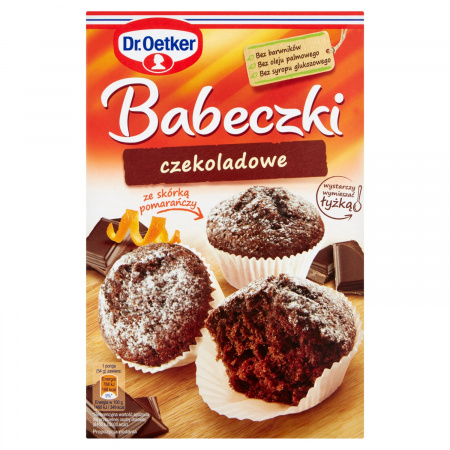 Dr. Oetker Babeczki czekoladowe ze skórką pomarańczy 335 g