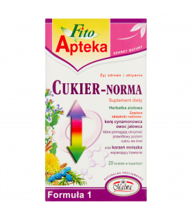 Fito Apteka Suplement diety herbatka ziołowa cukier-norma 40 g (20 x 2 g)