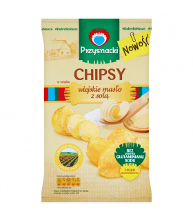 Przysnacki Chipsy o smaku wiejskie masło z solą 135 g