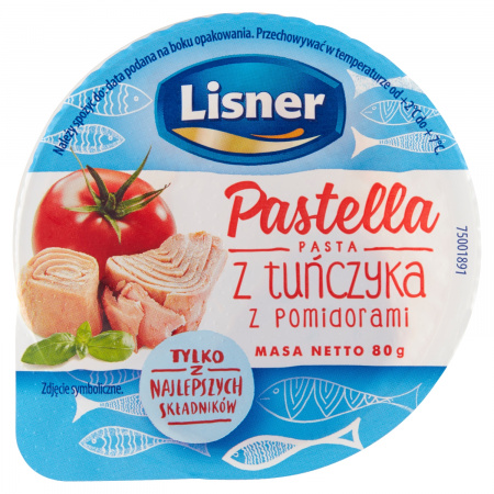 Lisner Pastella Pasta z tuńczyka z pomidorami 80 g