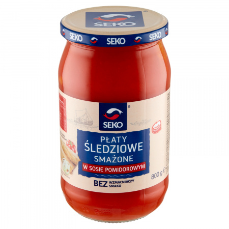 Seko Płaty śledziowe smażone w sosie pomidorowym 800 g