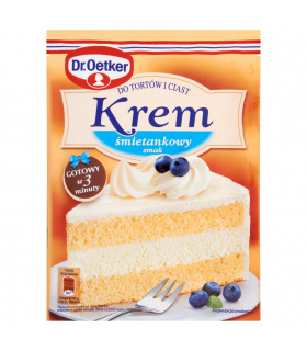 Dr. Oetker Krem do tortów i ciast smak śmietankowy 120 g